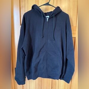 GAP Men's Black Zip-Up Sweatshirt Hoodie Vintage Soft Oversized Medium NWT New